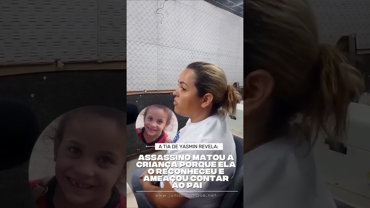 ASSASSINO MATOU A CRIANCA PORQUE ELA O RECONHECEU E AMEAÇOU CONTAR AO PAI