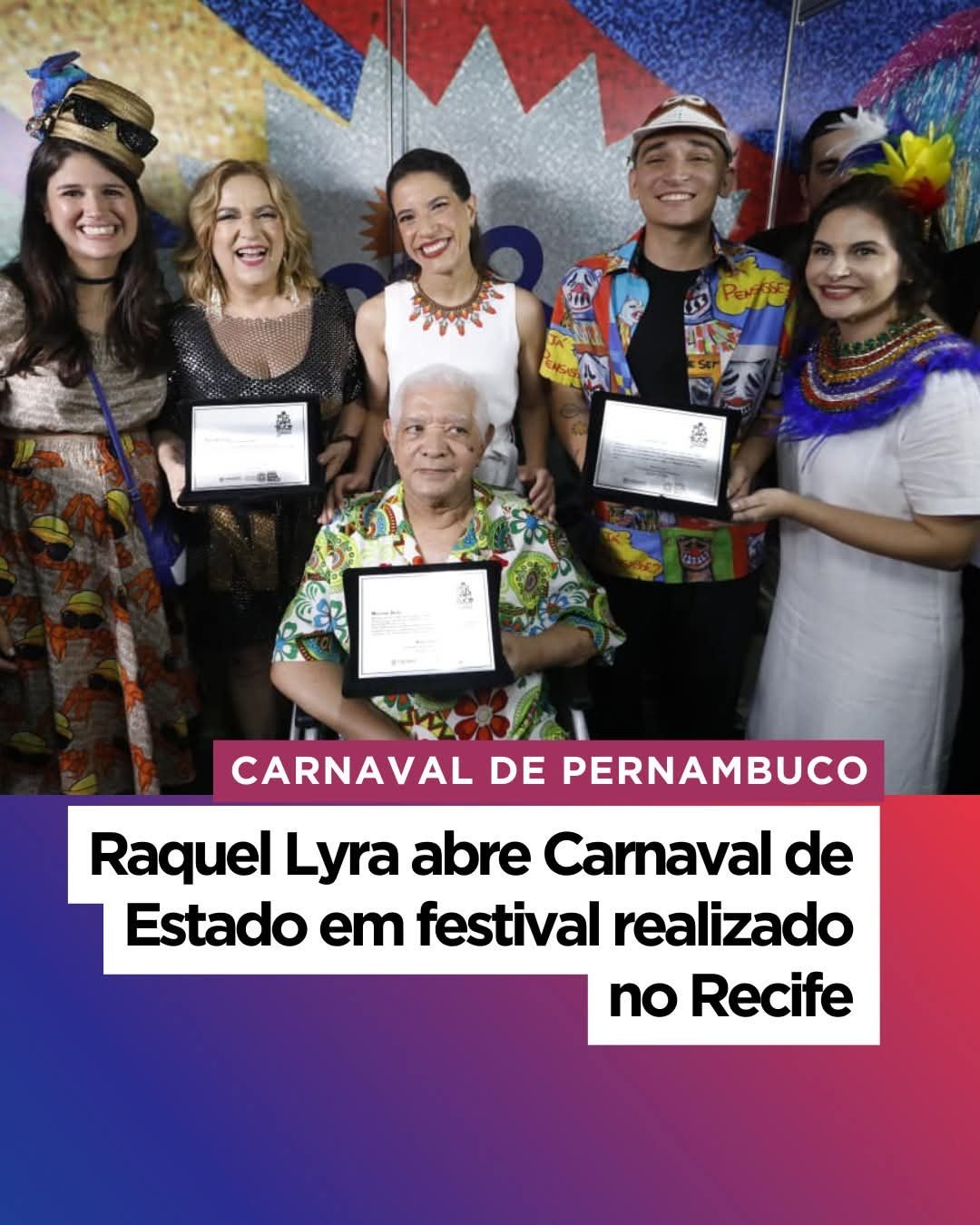 RAQUEL LYRA ABRE O CARNAVAL DE ESTADO EM FESTIVAL REALIZADO NO RECIFE