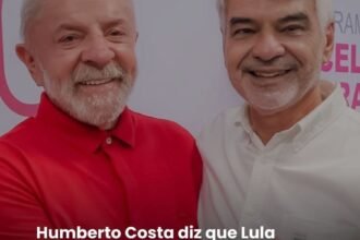 HUMBERTO COSTA DIZ QUE LULA ESPERA UMA DAS MAIORES VOTAÇÕES DO PAIS EM PERNAMBUCO